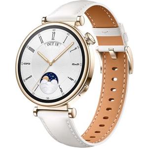 HUAWEI WATCH GT4 41mm CLASSIC WHITE LEATHER STRAP