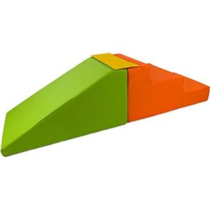 Velinda Completo Scivolo con Scale Set 2 Mattoni Blocchi Schiuma Giocattoli Bambini (Colore: Giallo, Verde, arancione1)