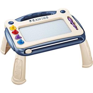 TK99SW Lavagna Magnetica per Bambini, Giocattoli Educativi Idee Cancellabile di Pittura Grafica 4 Zone Colorate Lavagna Magica Portatile con Le Gambe E Penne Regalo per Bambini 2 3 4 5 Anni