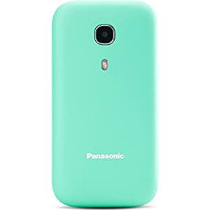 Panasonic KX-TU400EXC Telefono Cellulare ad Utilizzo Facilitato, Ideale per Anziani, Pulsanti Grandi Retroilluminati, Ampio Display, Tasto per Chiamata Prioritaria con Vivavoce, Azzurro