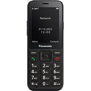 Panasonic KX-TU250EXB 4G Essentials Telefono cellulare, pulsante di chiamata di emergenza SOS, funzione vivavoce, ampio display