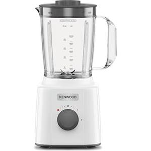 Kenwood BLP31.A0WH Frullatore, Caraffa da 1,6L, Lame in Acciaio, 2 Velocità e Pulse, Piedini Antiscivolo, Dotato di Pratica Maniglia, Potenza 350 W, Plastica, Bianco e Grigio