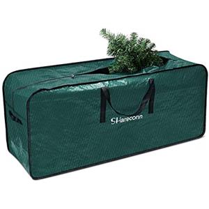 SHareconn Borsa Natalizia per Albero di Natale da 9 Piedi, Resistente Durevole Impermeabile Decorazioni Natalizie Borsa portaoggetti per Alberi di Natale di Grande capacità,Verde Scuro