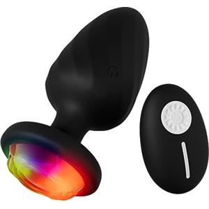 ModexO Plug anale Plug anale colorato Telecomando vibrante con vibrazione di testa con giocattoli sessuali diamantati Per Dildo Masturbatore per adulti
