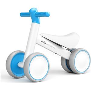 XJD bici da corsa da 1 anno giocattolo bici da corsa per 10-24 mesi bambino apprendimento bici mini con 4 ruote Toddler bici senza pedali prima bici da corsa per il regalo (Cyan, 10-24 mesi)