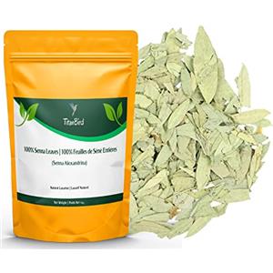TitanBird 1kg Foglie di Senna Intere, Tisana Detox,Potente Purgatorio, Lassativo Naturale, Promuove il Transito Intestinale e la Pulizia del Colon, Qualità Superiore - Titanbird