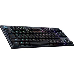 Logitech G915 LIGHTSPEED TKL Tastiera Gaming Wireless Meccanica Tenkeyless, Profilo Ribassato, GL-Clicky Switches, LIGHTSYNC RGB, Design Ultrasottile, +40 ore Durata Batteria, QWERTY US Layout, Nero