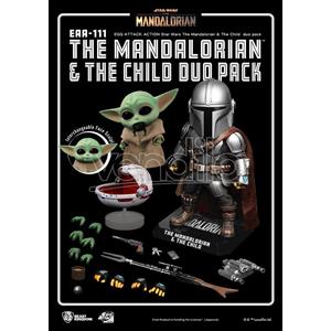 Beast Kingdom Action Figure Duo Pack: The Mandalorian e The Child - EAA-111, Multicolore