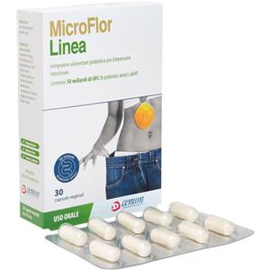 CEMON Microflor Linea - Integratore alimentare probiotico per il benessere intestinale - 30 Capsule Vegetali