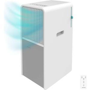 Cecotec Climatizzatore Portatile ForceClima 9150 Style. 9000 BTU, area di copertura 25 m2, telecomando, tattile, schermo a LED, 4 modalità, 2 velocità, modalità deumidificatore, Timer