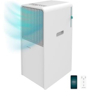 Cecotec Climatizzatore Portatile ForceClima 7550 Style Connected. 7000 BTU, area di copertura 20 m2, telecomando, schermo a LED, 4 modalità, 2 velocità, deumidificatore, Timer, Controllo Wi-Fi