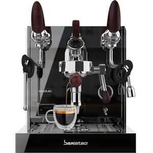 Cecotec Macchina per caffè espresso professionale Barista Baristeo Excelsa. Pre-infusione Regolabile Per Estrazione Ottimale, Pompa 15 Bar, Doppia Caldaia Inox 330 ml Caffè E 2L Vapore