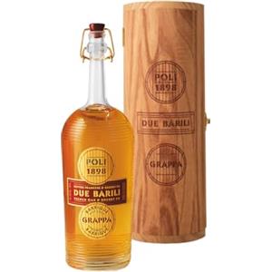 Poli, Grappa Due Barili in Tubo Legno - 700 ml