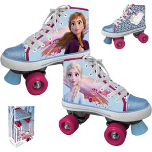 Disney Frozen II, Pattini a rotelle con Paillettes girevoli Bambina, Multicolor, 35-36