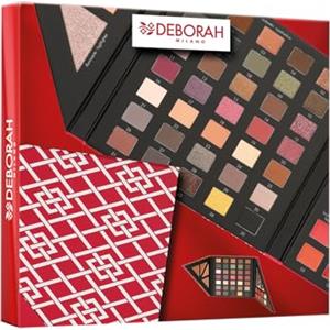 Deborah Milano - Trousse Set Regalo Donna Make Up Beauty Gift n.3 Medium Toni Caldi, Include Palette di Ombretti, Gloss, Rossetti e Polveri Viso dai diversi Finish e Colori, in Carta FSC