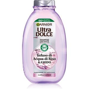 Garnier Ultra Dolce Shampoo Lisciante 250ml - Infuso di Acqua di Riso e Amido per capelli lisci e lucenti
