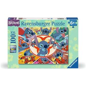 Ravensburger - Puzzle 100 Pezzi XXL Disney Stitch, Idea Regalo per Bambini 6+ Anni, Gioco Educativo e Stimolante