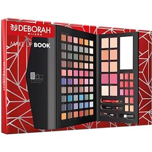 Deborah Milano - Trousse Set Regalo Donna Make Up Book Volume 4, Include Palette di Ombretti, Gloss, Rossetti e Polveri Viso dai diversi Finish e Colori, in Carta FSC