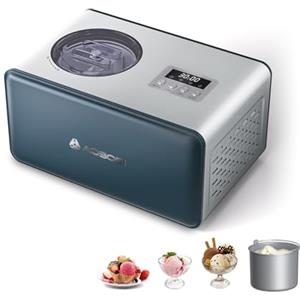 AAOBOSI Gelatiera da 2L con 4 modalità, turbo ghiaccio senza ghiaccio con compressore, tecnologia di raffreddamento durevole, display a LED,Gelatiera,Macchina Gelato,Gelatiera Autorefrigerante