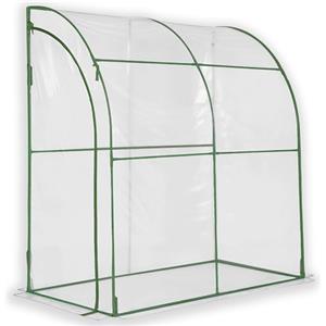 ESTO Serra da Balcone da Giardino, Corpo in Policarbonato e Telo in PVC Trasparente, Adatto per Colture Invernali, Copertura per Piante e Fiori (a Parete)