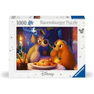 Ravensburger 12000003 - Lilli e il vagabondo - puzzle 1000 pezzi - puzzle adulti e ragazzi da 14 anni, puzzle Disney, Disney regalo