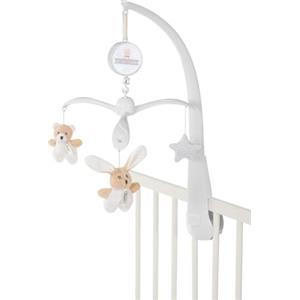 Chicco Giostrina con Orsetto e Coniglietto, con Dolci Melodie e Pendenti, Effetto Rotazione, da Agganciare alla Culla, Beige, 0+ Mesi