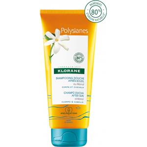 Klorane Shampoo Doccia Doposole al Monoï 200ml - Deterge e Nutre Corpo e Capelli