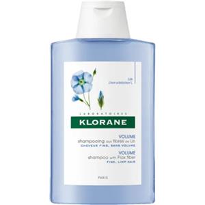 KLORANE Shampoo alle Fibre di Lino 200ml - Deterge e Volumizza i Capelli Sottili