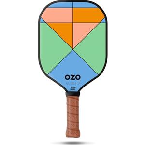 OZO Pickleball - Jupiter Fusion Chroma - Racchetta per Giocatori di Livello Intermedio, Ibrida - Superficie in Fibra di Vetro - Approvata USAPA