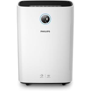 Versuni Philips 2000I Series 2 In 1 Purificatore E Umidificatore D'Aria, Controllo Tramite App, Polvere E Allergeni In Ambienti Fino A 65 M², 4 Velocità, Nero, Bianco (AC2729/10)