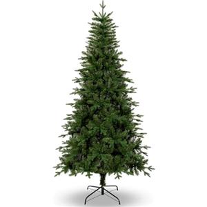 Uten Artificiale di Natale 180 cm, Realistico PE Albero DecorazioneInterni Domestici, 628 Aspetto Naturale Rami in PVC e PE, 2 Stile, Ramo Cerniera, Base in Metallo, Riutilizzabile