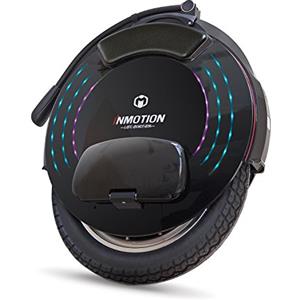 Inmotion Monociclo Elettrico V10F, Adulti, Nero, Motore 2000W, Autonomia Fino a 75km, 25lm/h, Pneumatico Gonfiabile 16, Bluetooth, Altoparlante Stereo