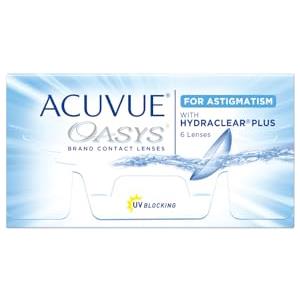 ACUVUE OASYS for ASTIGMATISM con tecnologia HYDRACLEAR PLUS - Lenti a contatto quindicinali -protezione UV;+1.75 diottrie; Cilindro -2.75 ; Asse 40 ; BC 8.6; DIA 14.50; 6 lenti