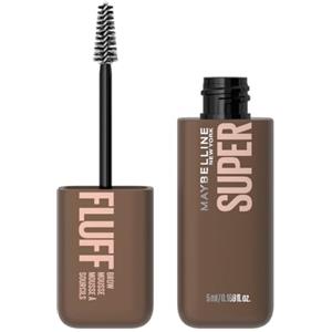 Maybelline New York Mascara Volumizzante per Sopracciglia, Sopracciglia Piene e Soffici, Formula Leggera in Mousse, Superfluff, Tonalità: Medium Brown, 4,7 ml