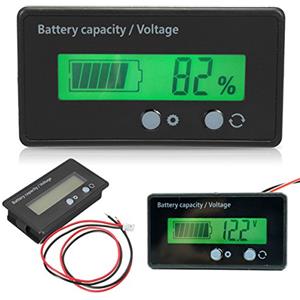 Zerone Multimetro Digitale, Display LCD Capacità Della Batteria Voltmetro Meter Monitor 6-70V Multimetro di Misura Indicatore di Batteria Modulo Monitor Misuratore di Quantità Elettrico per Veicolo Auto