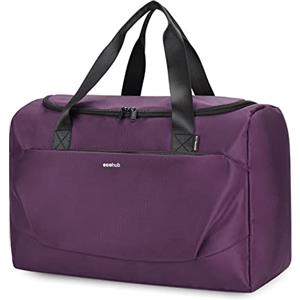 ECOHUB 30L Bagaglio a Mano, Borsa easyjet 45x36x20, PET Riciclato Borsone Viaggio Pieghevole, Borse per Aereo Weekend Palestra Grande Uomo Donna(Viola)