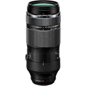 OM SYSTEM M.Zuiko DIGITAL ED 100-400mm F5.0-6.3 IS, super teleobiettivo zoom, adatto per tutte le fotocamere con sistema MQT (Olympus OM-D e PEN, Panasonic G-Series), nero