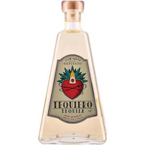 Tequiero Tequila, Reposado, 100% Agave Blu Messicana con aroma di vaniglia e note di agave cotta, frutta matura e spezie, 70 cl, Prodotto in Messico, 40% vol.