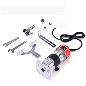 ZHELLY Pialla per bordi Trimmer elettrico Router Fresatrice for legno Carpenteria Taglio manuale Lavorazione del legno Laminato Trimmer 1200W 35000rpm Utensili elettrici Taglia con precisione e si regola fac