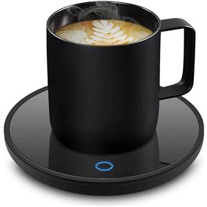 Azyh Scalda-candela, scalda caffè intelligente per scrivania, scalda-tazze da caffè elettrico con spegnimento automatico, piastra riscaldante per tazze in modo sicuro per caffè, cacao, latte, candele,