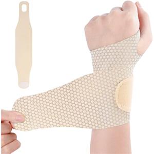 AOOWU Tutore Polso, Traspirante e Regolabile Fascia da Polso, Supporto Polso per Sollievo Dal Dolore, Elastica Ultra Sottile Polsiera per Tunnel Carpale, Slogature, Tendinite e Artrite Unisex