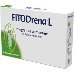 SCHWABE FITODRENA L - Integratore drenante in 10 fiale orosolubili da 2 ml con Betulla e Ananas, senza glutine e lattosio
