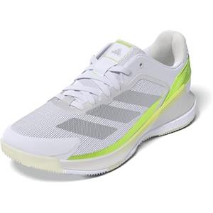 Adidas Donna Courtquick W Padel, Cloud White/Silver Metallic/Lucid Lemon, 48 EU