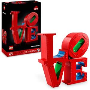 LEGO Art LOVE - Modellino da Costruire Iconica Scultura Pop di Robert Indiana - Hobby Creativo per Adulti - Kit Modellismo da Collezione - Idea Regalo Donna, Uomo, Fidanzamento e Anniversario 31214