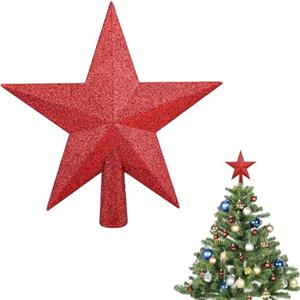 Helweet Topper per Albero di Natale, Puntale Albero Di Natale, Christmas Tree Topper Star, Puntale Stella Per Albero Di Natale, Stella per Albero di Natale, Albero di Natale Stella, Albero di Natale