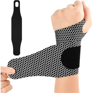 AOOWU Tutore Polso, Traspirante e Regolabile Fascia da Polso, Supporto Polso per Sollievo Dal Dolore, Elastica Ultra Sottile Polsiera per Tunnel Carpale, Slogature, Tendinite e Artrite Unisex