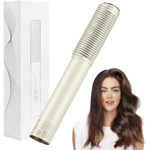 Banaone Spazzola Lisciante e Arricciare per Capelli, Banaone 2 in 1 Piastra per Capelli Professionale Agli Ioni, Tecnologia di Riscaldamento in Ceramica PTC, 5 Temperature, 140°C-200°C, Anti-Scottatura