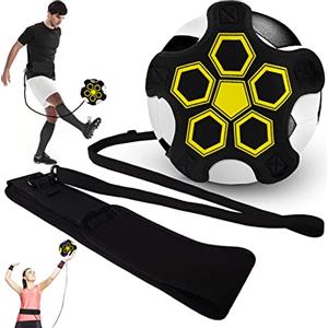 Favuit Allenatore da Calcio, Cintura da Allenamento Regolabile per Bambini e Adulti, per Palloni da Calcio di Taglia 3, 4, 5
