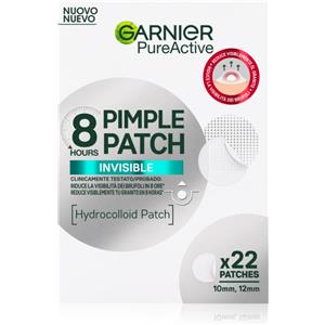 Garnier Pure Active Pimple Patch - 22 Patch Idrocolloidali Ultra-Sottili per Ridurre la Visibilità dei Brufoli in 8 Ore