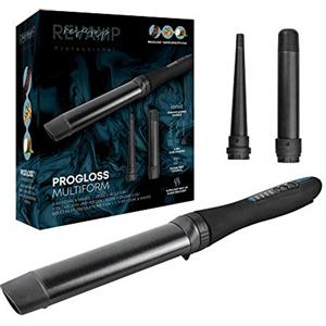 REVAMP Multiform 3-in-1 Curl & Waves Hair Styler - Set di ferri arricciacapelli con 3 accessori in ceramica, ferro per capelli per onde e ricci, oli super lisci, pinze arricciacapelli